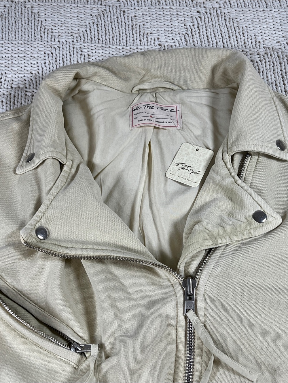 Free People We The Free Rebel Rebel Knit Moto Jacket - Picture 5 of 11